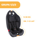 CHICCO GRO-UP fotelik dziecięcy 9-36 kg z regulacją odchylenia - Jet Black