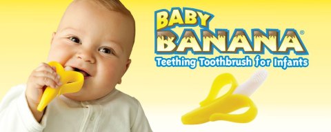 Szczoteczka do zębów Banan z rączkami BABY BANNANA BRUSH