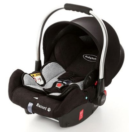 BASSET BabySafe fotelik samochodowy 0-13kg + baza ISSOFIX grey