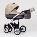 MAXIMO LEN 3w1 Paradise Baby wózek wielofunkcyjny z fotelikiem KITE 0-13kg - Polski Produkt