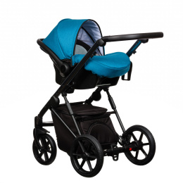 FX Paradise Baby wielofunkcyjny wózek dziecięcy z gondolą i fotelikiem KITE 0-13kg Polski Produkt - nr. 12 niebieski
