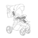 PICCO 3w1 Camarelo lekki wózek wielofunkcyjny do 22 kg, waży tylko 11,9 kg + fotelik KITE 0-13kg Polski Produkt kolor - 06