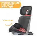 Oasys 2-3 FixPlus Evo Chicco 4* ADAC 15-36kg fotelik samochodowy - Jet black