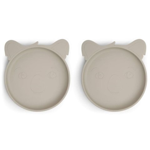 Nuuroo talerzyki silikonowe dla niemowlaka 2 szt Koala Cobblestone