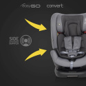 EasyGo CONVERT Fotelik samochodowy obrotowy 360° RWF z Isofix 0-36 kg - PEARL