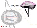 Kask ochraniacze na rower narty regulacja różowy