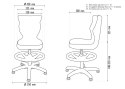 Krzesło Petit biały JS01 rozmiar 3 WK+P wzrost 119-142 #R1