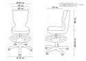 Krzesło Petit biały JS03 rozmiar 4 WK+P wzrost 133-159 #R1