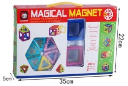 Kolorowe klocki magnetyczne MAGICAL MAGNET 20SZT #E1