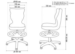 Krzesło PETIT Visto 09 rozmiar 4 WK+P czarny 133-159 cm #R1