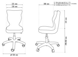 Krzesło PETIT czarny Storia 30 rozmiar 3 wzrost 119-142 #R1
