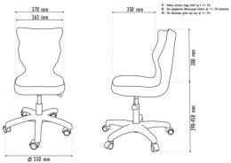 Krzesło PETIT czarny Visto 03 rozmiar 4 wzrost 133-159 #R1
