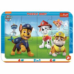 TREFL 80022 Puzzle Ramkowe Baby Wesoły Psi Patrol