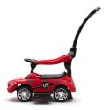 BABY MIX 45830 Dziecięcy jeździk z dźwiękiem i rączką RACER czerwony
