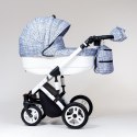EUFORIA 2w1 Paradise Baby biały stelaż - wózek wielofunkcyjny - Polski Produkt