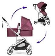 VIDA PLUS 4w1 BABYHOME wózek wielofunkcyjny do 25kg + foteliki 0m+ Purple