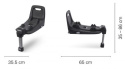 Kio Recaro + Baza Isofix, fotelik samochodowy 9-18 kg 60 - 105 cm max. 3-4 lata kolor Prime Mat Black