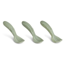 Nuuroo łyżeczki silikonowe dla niemowlaka 3 szt Light Green