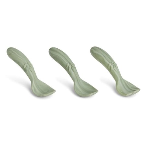 Nuuroo łyżeczki silikonowe dla niemowlaka 3 szt Light Green