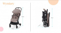 INDY 2 Kinderkraft Lekki wózek spacerowy 6,5 kg - Cozy Gray