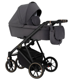 VR 2w1 Paradise Baby wielofunkcyjny wózek dziecięcy Polski Produkt - nr. 01 stelaż czarny mat