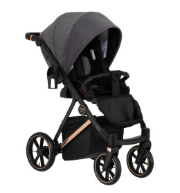 VR 2w1 Paradise Baby wielofunkcyjny wózek dziecięcy Polski Produkt - nr. 01 stelaż czarny mat