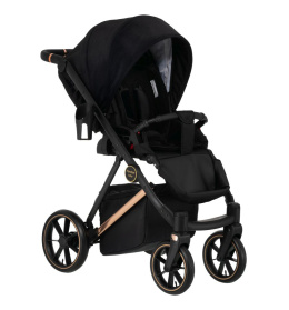 VR 3w1 Paradise Baby wielofunkcyjny wózek dziecięcy z fotelikiem KITE 0-13kg Polski Produkt - 03 stelaż czarny mat