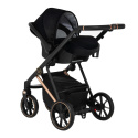VR 3w1 Paradise Baby wielofunkcyjny wózek dziecięcy z fotelikiem KITE 0-13kg Polski Produkt - 03 stelaż czarny mat