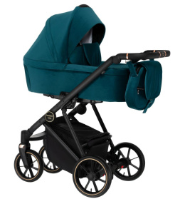 VR 3w1 Paradise Baby wielofunkcyjny wózek dziecięcy z fotelikiem KITE 0-13kg Polski Produkt - 04 stelaż czarny mat