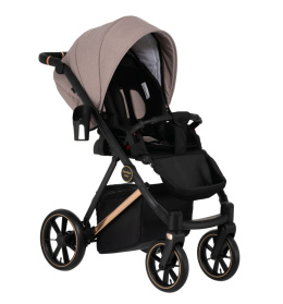 VR 3w1 Paradise Baby wielofunkcyjny wózek dziecięcy z fotelikiem KITE 0-13kg Polski Produkt - 08 stelaż czarny mat