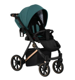 VR 3w1 Paradise Baby wielofunkcyjny wózek dziecięcy z fotelikiem KITE 0-13kg Polski Produkt - 9 stelaż czarny mat