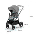 Nea 2w1 Kinderkraft Wózek wielofunkcyjny do 22 kg - Platinum Grey