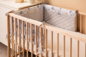 Sensillo Ochraniacz do łóżeczka Plusz Karo - LOT W CHMURACH dodatek do wyprawki dla niemowlaka