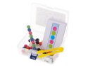 Układanka edukacyjna Montessori kolorowe kulki nauka liczenia nauka kolorów zestaw XXl 66 el.