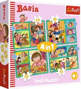 TREFL 34606 Puzzle 4w1 Przygody Basi
