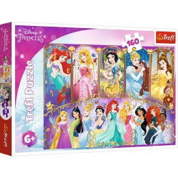 TREFL 15407 Puzzle 160 Portrety Księżniczek Disney Princess
