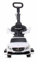 Jeździk pchacz chodzik dla dziecka Mercedes AMG C63 COUPE z popychaczem i podnóżkiem biały