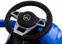 Jeździk pchacz chodzik dla dziecka Mercedes AMG C63 COUPE z popychaczem i podnóżkiem niebieski