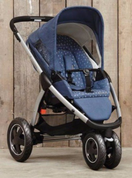 MURA 3 PLUS 2w1 Maxi-Cosi wózek wielofunkcyjny Denim Hearts seria limitowana / gondola Concrete Grey