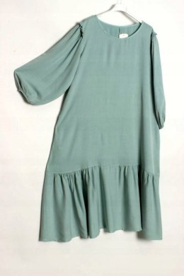 ITALY sukienka oversize LONG zielona 44/46/48