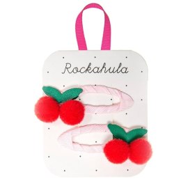 Rockahula Kids spinki do włosów dla dziewczynki 2 szt Sweet Cherry Pom Pom