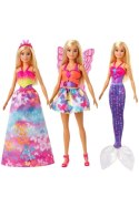 Lalka Barbie Dreamtopia 3 wymienne kreacje