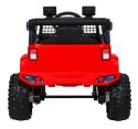 Autko Jeep Dark Night na akumulator dla dzieci Czerwony + Wolny Start + EVA + Audio LED
