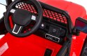 Autko Jeep Dark Night na akumulator dla dzieci Czerwony + Wolny Start + EVA + Audio LED