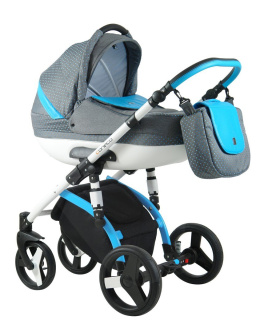 La Vita 3w1 Coneco wózek wielofunkcyjny + fotelik Kite 0-13kg niebieski