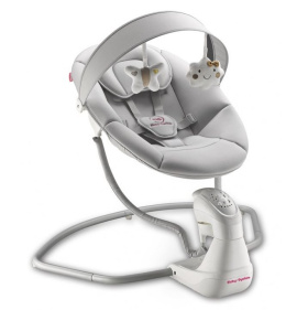 ASHLEY Moby-System Huśtawka niemowlęca automotyczna do 9kg , melodie , 5 prędkości
