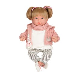 Munecas Arias śmiejąca się lalka Iria Elegance 45 cm - różowa