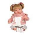 Munecas Arias śmiejąca się lalka Iria Elegance 45 cm - różowa