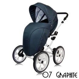 Wózek głęboko-spacerowy 2w1 MAJESTIC Elite Design Group 07 graphite