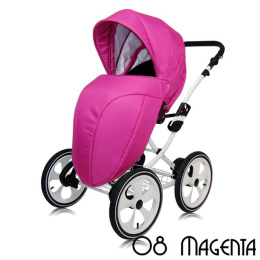 Wózek głęboko-spacerowy 2w1 MAJESTIC Elite Design Group 08 magenta